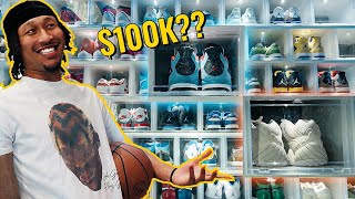 Inside An NBA Players Sneaker Closet 💰 [upl. by Enitsirc]