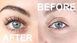 HOW TO GET AMAZING LONG EYELASHES WITH JUST MASCARA AND EYELASH CURLERS [upl. by Jair]