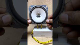 crazy experiment speaker vs 220v Electricity experiment shorts [upl. by Nefets]