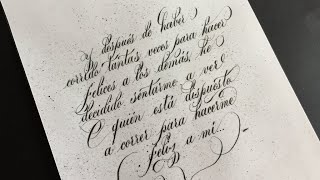 ✔ Hermosa Caligrafía 🅸🅽🅶🅻🅴🆂🅰 o Copperplate  Como Escribir Bonito Pablo Bermúdez [upl. by Ardnat686]