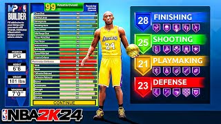 BEST POINT GUARD BUILD in NBA 2K24  6’6 DEMIGOD  HOF ANKLE BREAKER amp MORE [upl. by Aime]