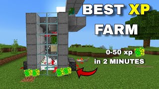 BEST 121 XP FARM TUTORIAL in Minecraft bedrock amp mcpe [upl. by Auhoj]