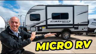 Very Small Light Weight RV  2022 Jayco Jay Feather Micro 166FBS [upl. by Eledoya477]