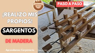 ¡¡TUTORIAL Te enseño hacer sargentos de madera caseros y rápidos [upl. by Aelrac709]