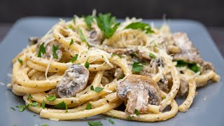 ПАСТА С ГРИБАМИ в сливочном соусе РЕЦЕПТ вкусных спагетти  PASTA WITH MUSHROOMS [upl. by Mcmahon]