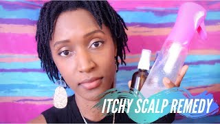 How To Stop Itchy Scalp with Locs  Essential Oil Remedy [upl. by Brufsky953]