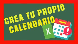 💹Como crear un CALENDARIO 📅 en Excel paso a paso2022 [upl. by Shantee]