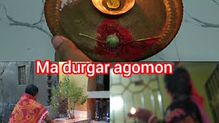 ma Durga agomonma Durgar agomone duyare sidurer fota daya [upl. by Shultz]