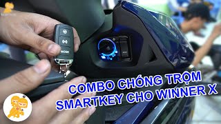 Winner X Lắp Full Combo CHỐNG TRỘM Hyperion Và SMARTKEY Chính Hãng  Xe Ôm Shop [upl. by Adnohsed]