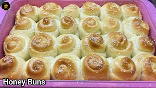 Honey Buns Recipe  Honey Bread Recipe  Soft Buns  Homemade Buns Recipe [upl. by Ralston]