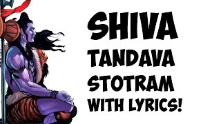 Shiva Tandava Stotram  Lyrics [upl. by Rainger]