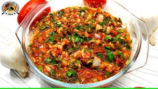 Lahsan Tamatar Ke Chatpatti Chatni  Tomato amp Garlic Sauce Recipe by MHK [upl. by Rysler]