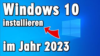 Windows 10 installieren im Jahr 2023 mit USBStick  Media Creation Tool  ohne Konto [upl. by Nolla]