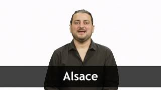 How to pronounce ALSACE in French [upl. by Aninat]