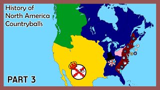 History of North America Countryballs  Part 3  American Revolution [upl. by Ahsiuqat]