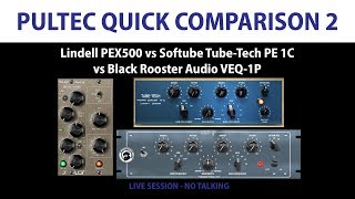 Pultec Comparison 2 Lindell vs Softube vs Black Rooster [upl. by Ezeerb]