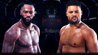 Deontay Wilder vs Joe Joyce FULL FIGHT  Undisputed Boxing Game AI Simulation [upl. by Cardwell]