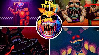 FNAF Into the Pit  Full Walkthrough amp ALL New Secrets [upl. by Daune776]