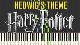 Hedwigs Theme Short Ver  Harry Potter Synthesia Piano Tutorial [upl. by Catina]