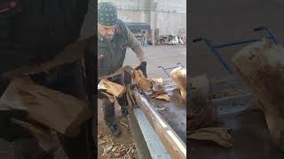 Woodcutter firewoodbusiness дровакол holzbearbeitung madera woodsplitter [upl. by Bethel]