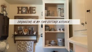 Organizing in my tiny cottage kitchen  Pt 1 [upl. by Anastice]