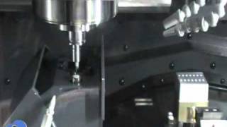 Makino iQ300 Precision Micromachining Center with Hybrid Automatic Tool Length Measurement [upl. by Hylan]