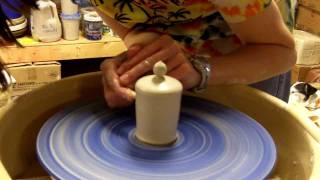 Pottery How to Make a 1 Piece Lidded Jar  Toothpick Jar [upl. by Reehsab431]