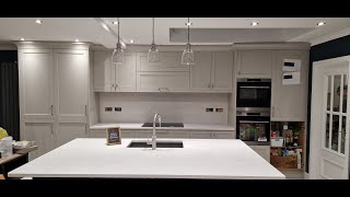 Carrara Shimmer Quartz Nile Stone Kitchen Worktops Installation In Kensal Rise West London [upl. by Emelin]