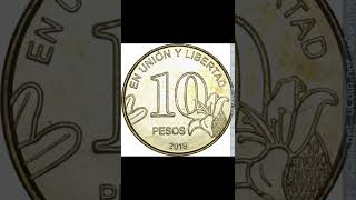 MONEDA DE DIEZ PESOS 20182020 CALDÉN ARGENTINA  Numismática Argentina [upl. by Natsyrt855]