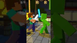 Herobrine Vs Dream 🤯😨 shorts Minecraft Animation Ultraphonk [upl. by Yanehc]