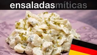 KARTOFFELSALAT ENSALADA ALEMANA DE PATATAS  Las ensaladas más famosas del mundo [upl. by Bohs]