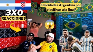 ARGENTINA NA FINAL  REACCIONES DE HINCHAS ARGENTINA 3 vs CROACIA 0  COPA DEL MUNDO 2022 [upl. by Aicinad]