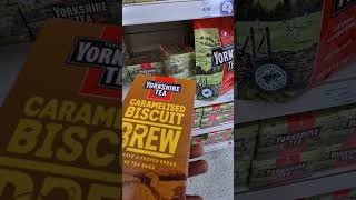 Food Finds in UK  YORKSHIRE TEA CARAMELISED BISCUIT BREW  People are Comparing it to Biscoff [upl. by Macleod49]