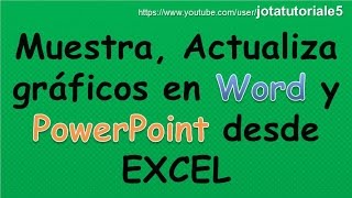 como usar graficos de excel en word y powerpoint [upl. by Goldsworthy]