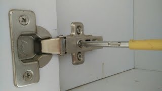 L hinges adjustment  how to adjustment soft close hinges 0° and 8° degree [upl. by Ppilihp105]