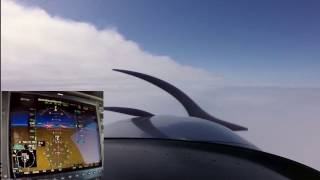 Approach to MINIMUMS  SR22T  ILS GPS  ATC [upl. by Goldfarb]