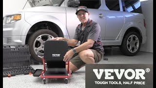 Review Vevor Folding Mechanic Creeper Stool 59 Piece Impact Socket Set [upl. by Fiedler291]