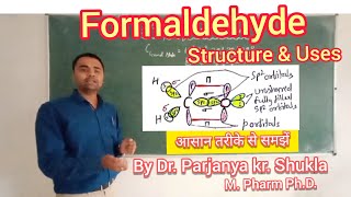 Formaldehyde  Structure amp Uses of Formaldehyde  Methanal  In Easy and Simple Way [upl. by Orutra]