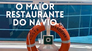 RESTAURANTE DE NAVIO COM ESTRELA MICHELIN  COSTA DIADEMA NO BRASIL PAESPELOMUNDO [upl. by Wayland]