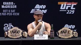 UFC 229 Prefight Press Conference Khabib vs McGregor [upl. by Analihp837]