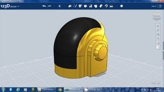 Autodesk 123D Design Tutorial  Making a Helmet with the Revolve Faeture  James Bruton [upl. by Phelgen642]