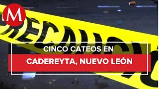 Detienen a 12 personas tras cateos en Cadereyta Nuevo León [upl. by Aokek]