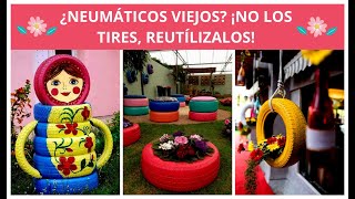 15 Hermosas Ideas De Decoración De Jardines Con Neumáticos [upl. by Alethia]