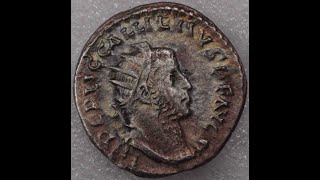 Ancient Roman Empire Gallienus 253268 AD Antoninianus Silvered [upl. by Elleniad27]