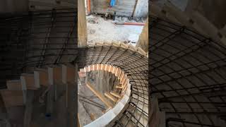 Spiral staircase staircase construction shorts viralvideo [upl. by Alletsirhc]