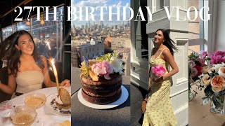 VLOG my 27th birthday celebrations opening presents reflections  trader joes haul [upl. by Llennej]