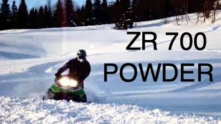 Snowmobile in deep powder Arctic Cat ZR 700 [upl. by Aleka646]