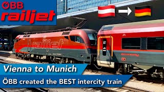 ÖBB Railjet Review They’ve Created the Best Intercity Service in the World [upl. by Tabby642]