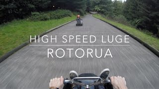 GoPro HIGH SPEED LUGE POV ROTORUA NZ [upl. by Wenn281]