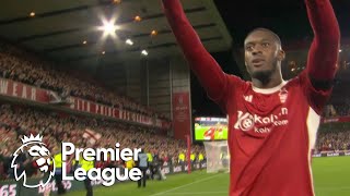 Callum HudsonOdois screamer puts Nottingham Forest level v Burnley  Premier League  NBC Sports [upl. by Hulbig933]